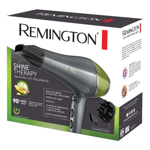 Secador Remington D18a Shine Therapy Aguacate/macadamia