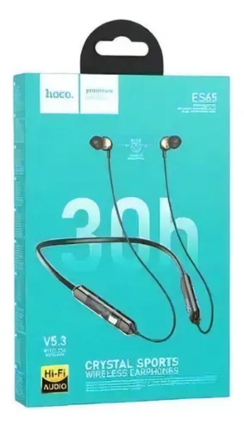 Audífonos Bluetooth Es65 Hoco Compatible Apple Samsung 30h Color Negro