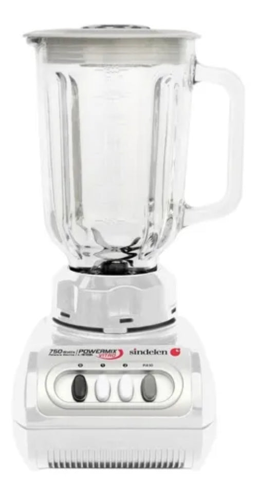 Licuadora Sindelen Jarro De Vidrio L-1610 750w Color Blanco