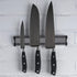 Set Cuchillo + Block Magnético Wayu Color Plateado-negro