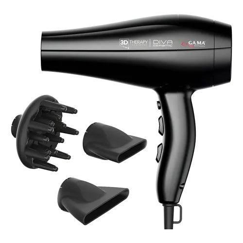 Secador De Pelo GAMA 3d Therapy Diva Ion Negro 2300w