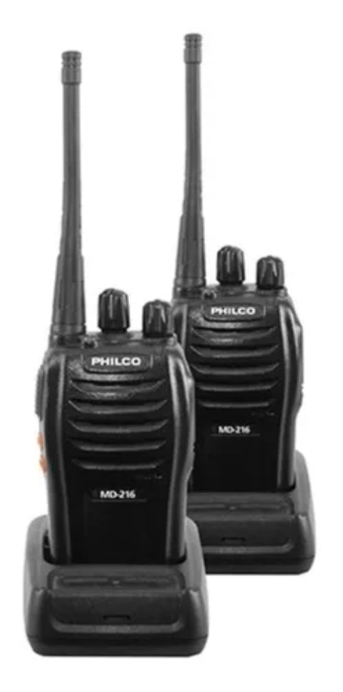 Radio Transmisor Philco Md216 2unidades Color Negro Bascotel