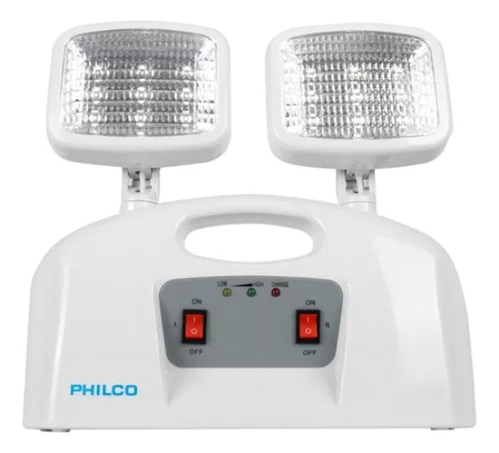 Lampara De Emergencia Led 2 Focos Philco Certificado SEC