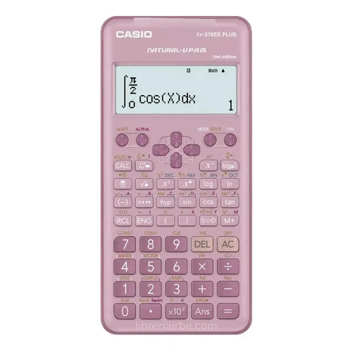 Calculadora Casio Científica 2da Edición Fx-570es Plus Rosa