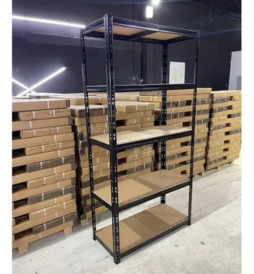 Estante Rack Metalico Negro 5 Niveles 400 Kg 180x90x40cm