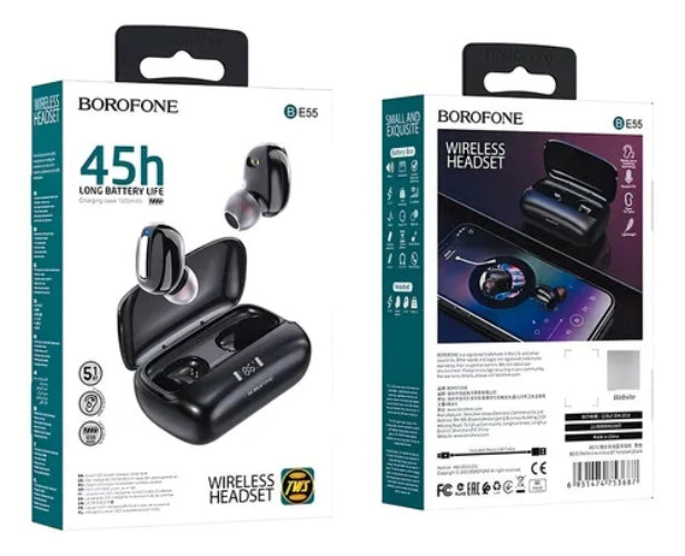 Audifonos Inalambricos Borofone Be55 45 Hrs De Bateria Negro