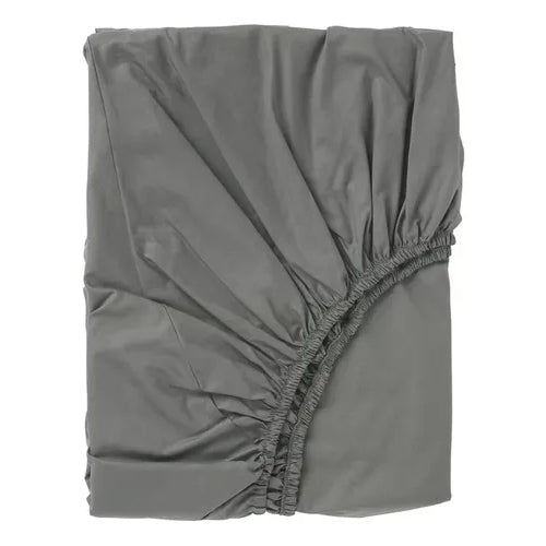 Juego De Sabanas 2 Plazas Premium 200hilos 200x150cm 4piezas Gris Liso