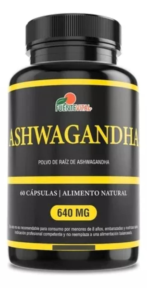 Ashwagandha 60 Capsulas 640 Mg Antiestres Ansiedad