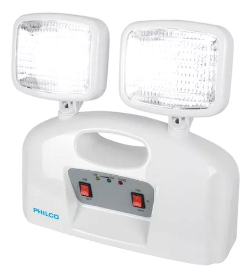 Lampara De Emergencia Led 2 Focos Philco Certificado SEC