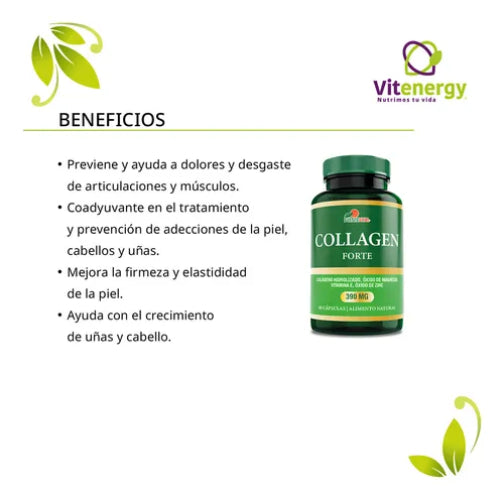 Colágeno + Zinc + Magnesio Collagen Forte Pack X3 Unidades