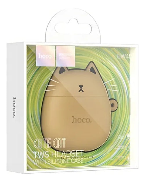 Audífonos Hoco Ew45 In Ear Bluetooth Tws Caramelo Gato