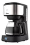 Cafetera Oster 8 Tazas Bvstdc10ss Automática Plateada De Filtro 220v