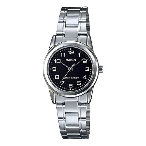 Reloj Casio Mujer Ltp-v001d-1b Acero Plateado