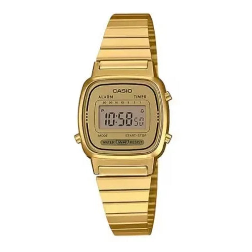 Reloj Casio Vintage La670wga-9df Mujer Color Dorado