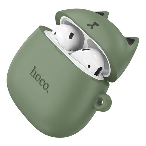 Audifonos Hoco Ew45 In Ear Bluetooth Tws Gato Color Verde
