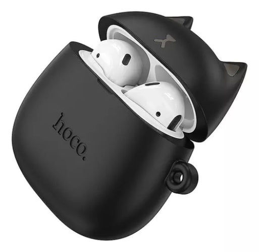 Audífonos Bluetooth Tws Hoco Ew45 Gato Negro