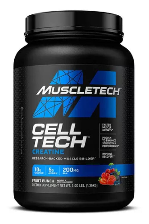 Muscletech Celltech Creatine Ganador De Masa 3lb Fruit Punch