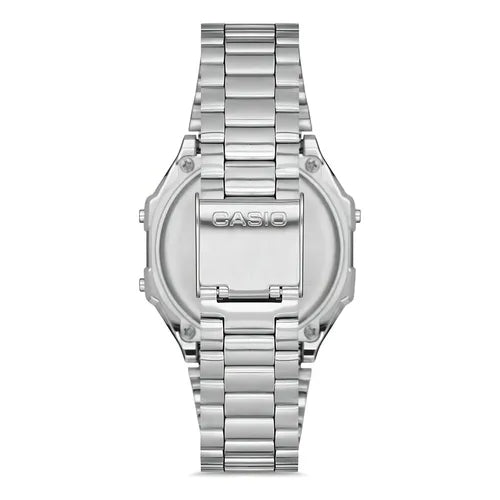 Reloj Casio Vintage A158wa-1df Correa Plateada